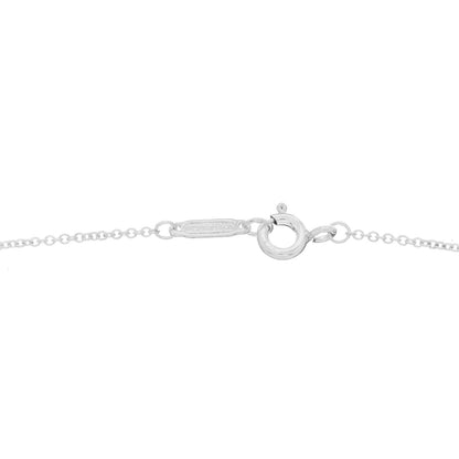 Tiffany Sterling Silver Diamond 1837 Circle Lock Necklace 4 of 4