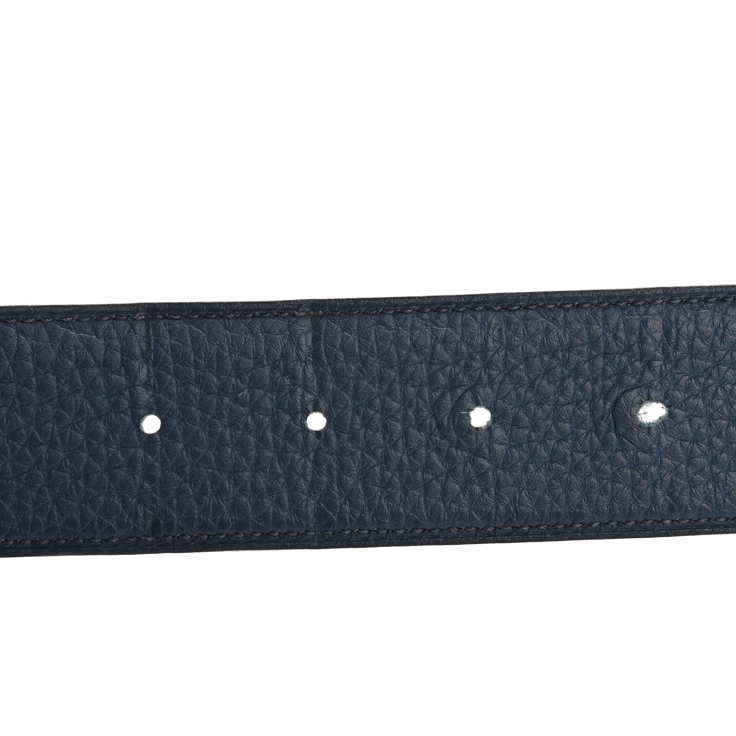 Hermes Box Togo 32mm H Belt 110 Black Vert Bosphore 4 of 10
