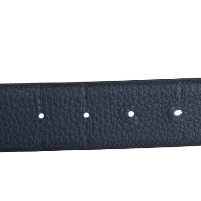 Hermes Box Togo 32mm H Belt 110 Black Vert Bosphore 4 of 10