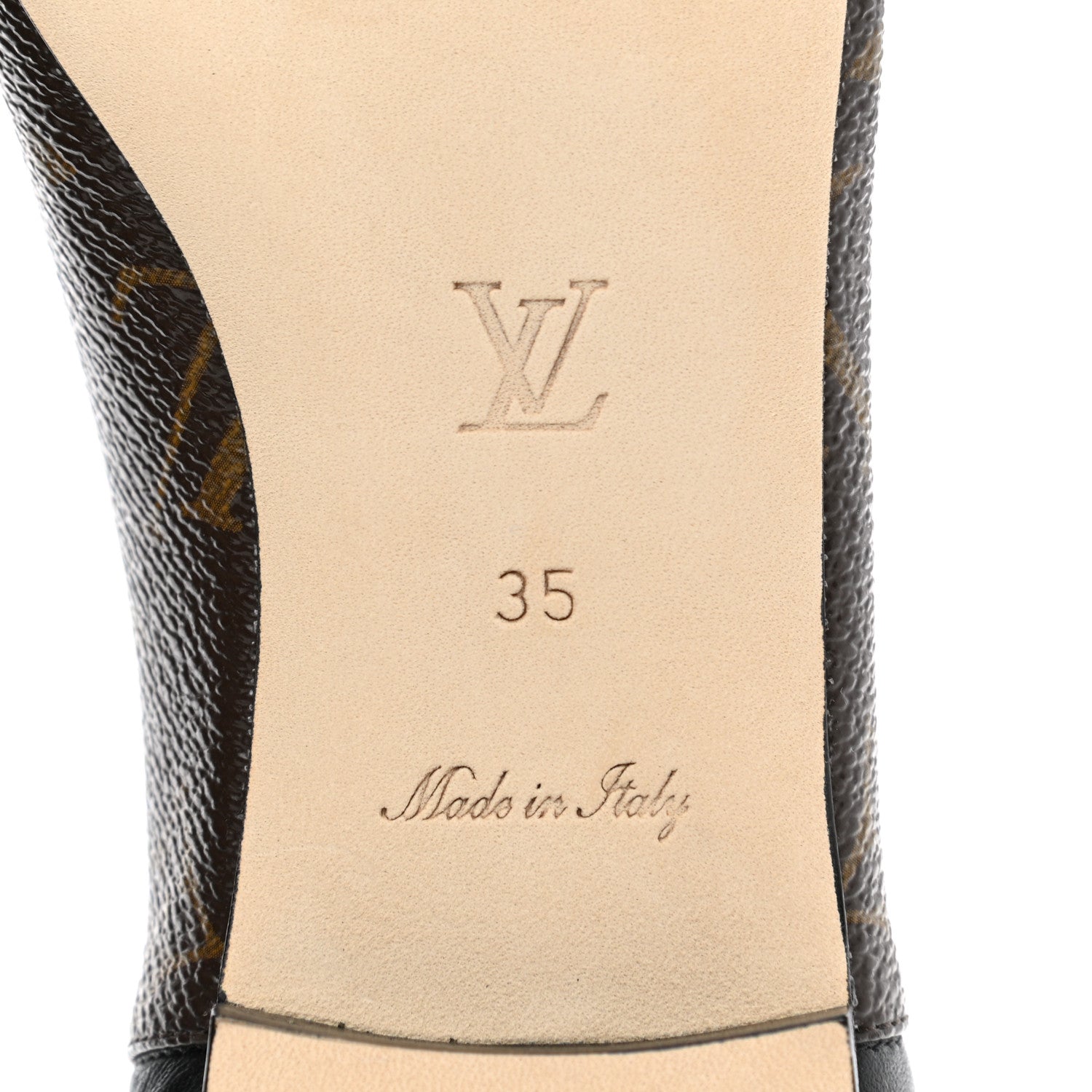 Louis Vuitton Monogram Lambskin Patent Joy Ballerina Flats 35 Black 6 of 8