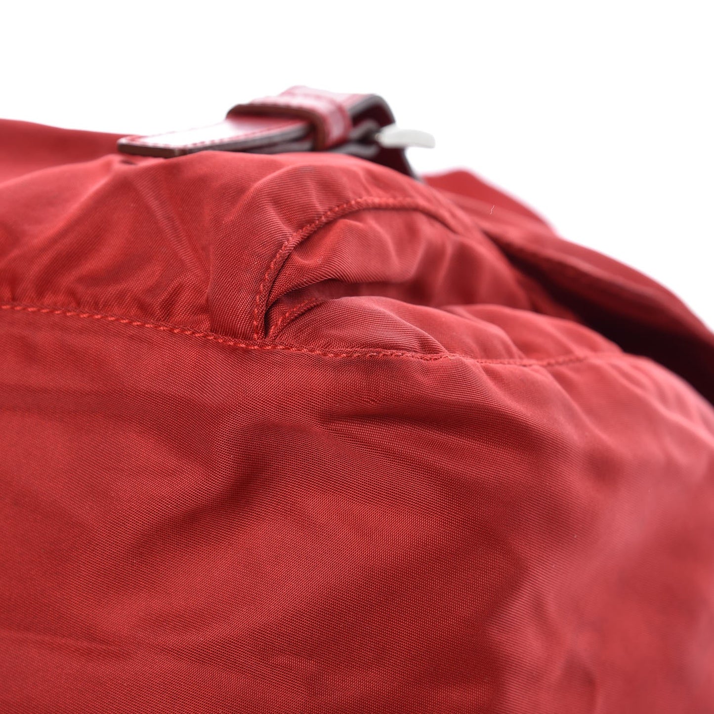 Nylon Vela Messenger Bag Red