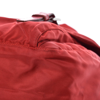 Prada Nylon Vela Messenger Bag Red 11 of 13