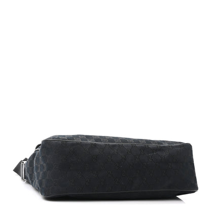 Gucci Monogram Web Medium Flap Messenger Black 4 of 10