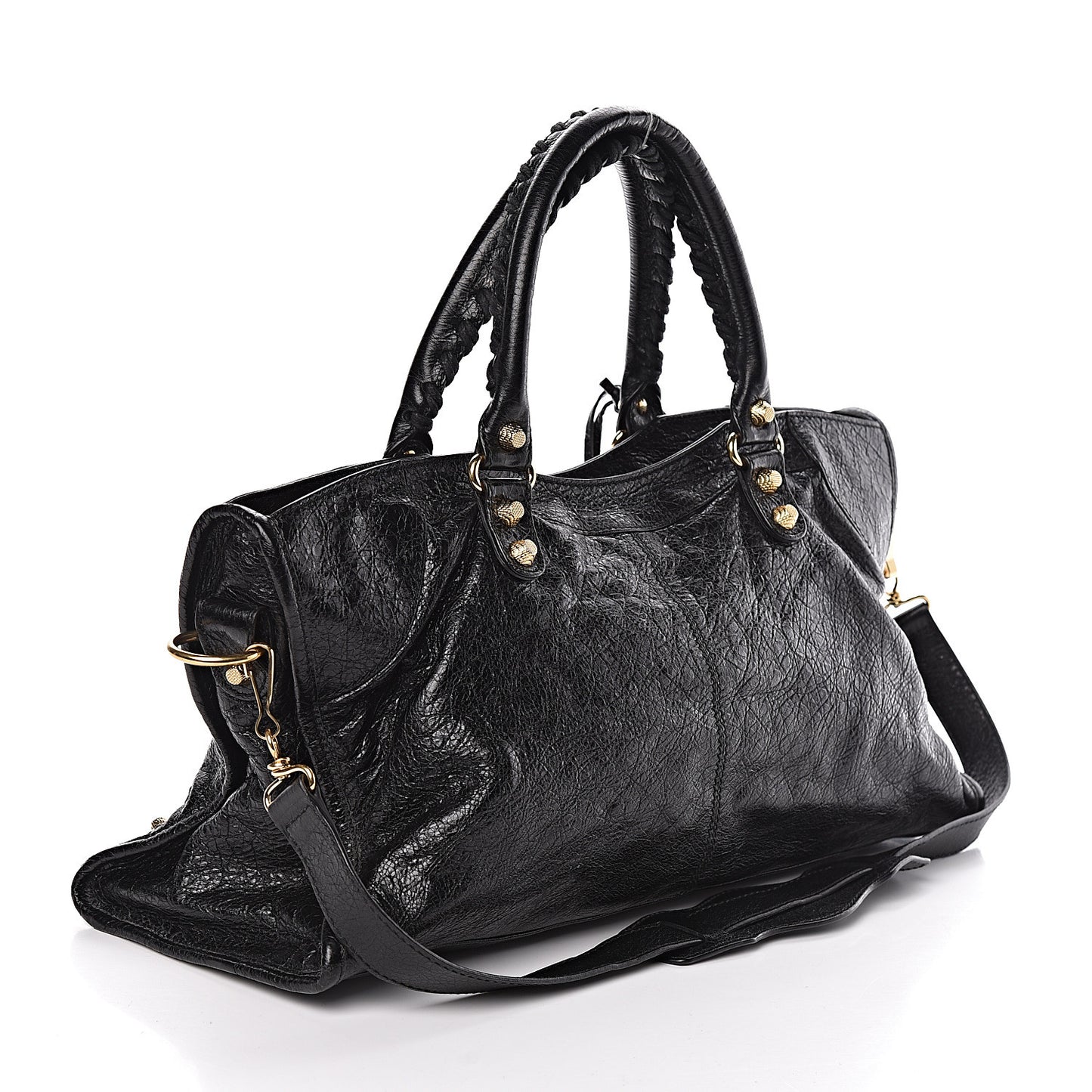 Agneau Giant 12 Gold Hardware Part Time Black
