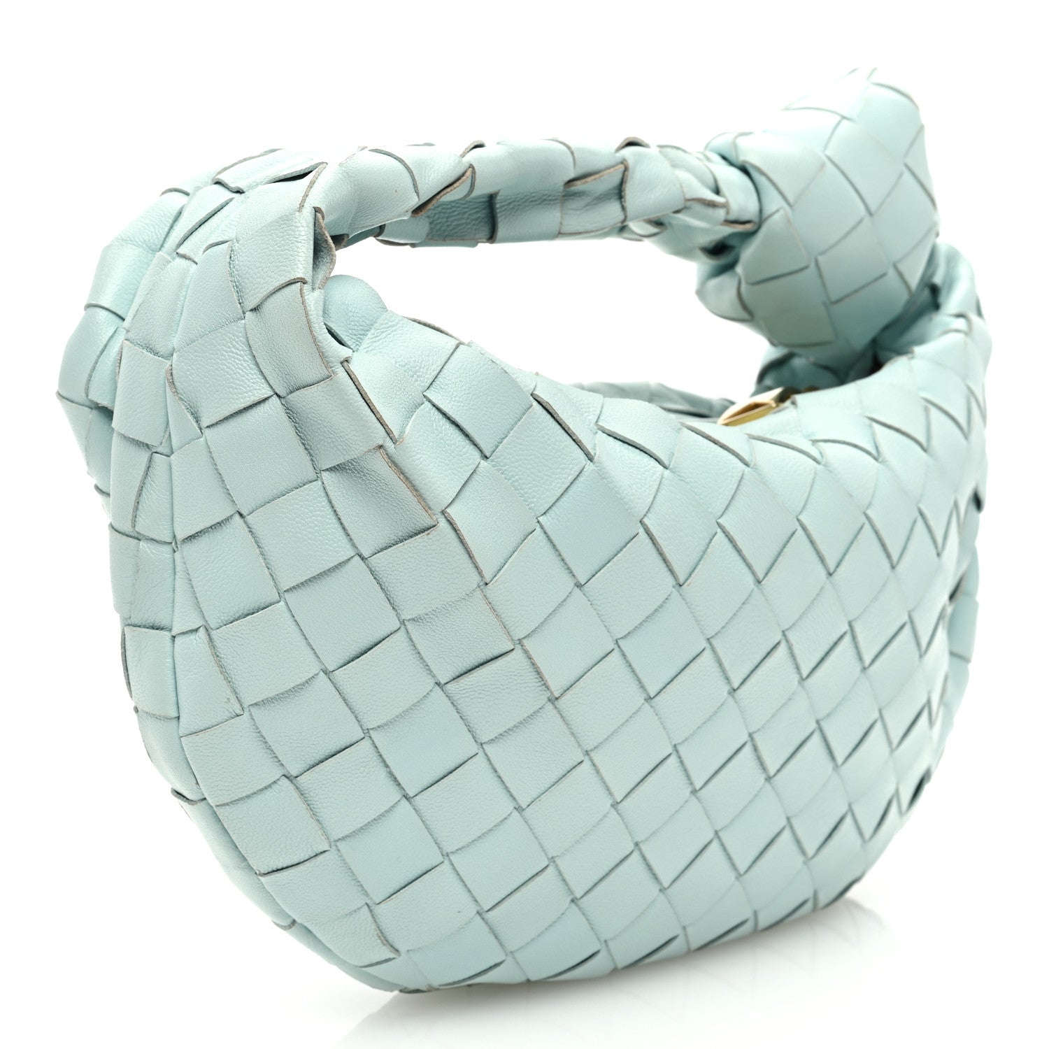 Bottega Veneta Nappa Intrecciato Mini Jodie Teal Washed 3 of 9