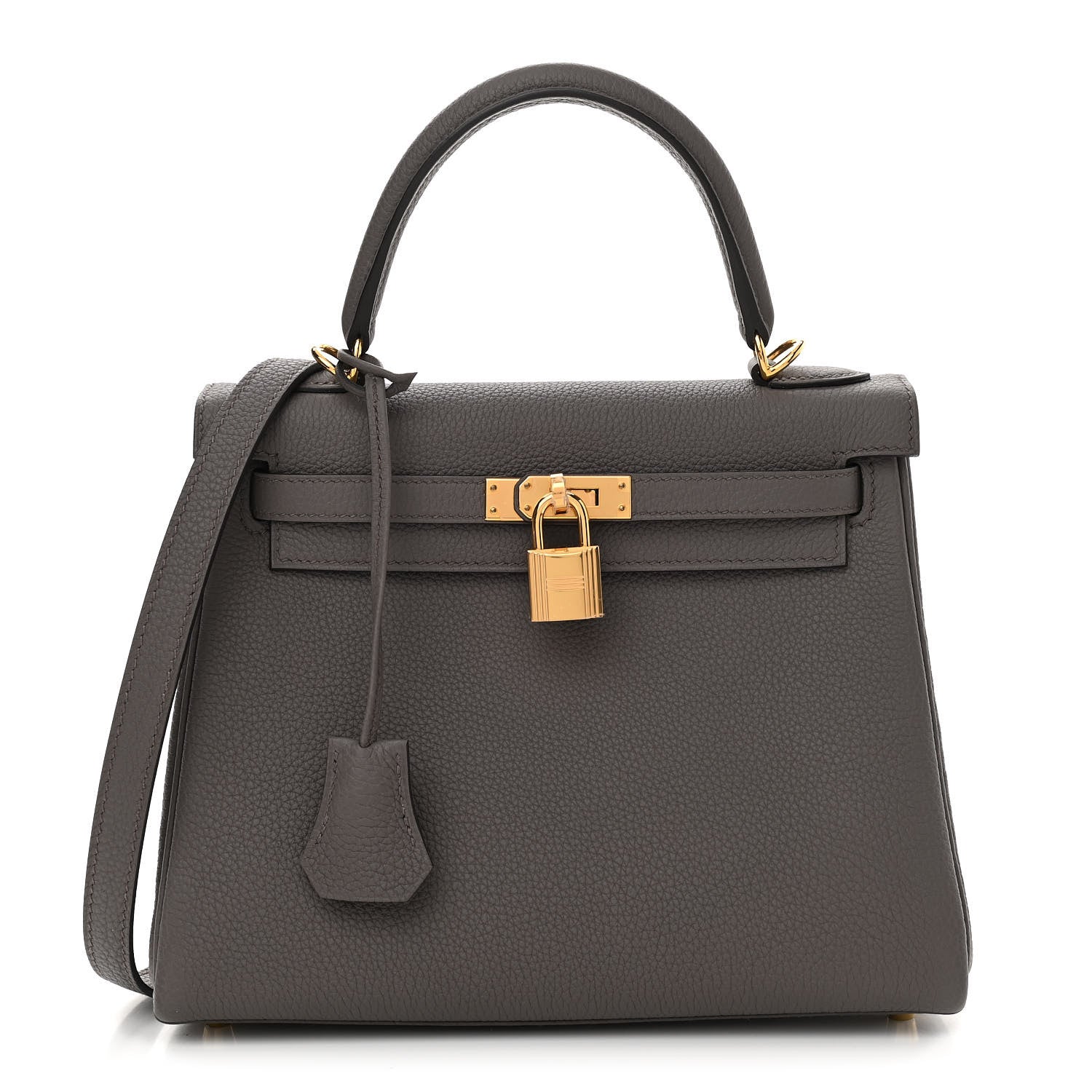 Hermes Togo Kelly Retourne 25 Etain 1 of 11