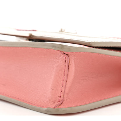 Fendi Vitello Elite Crystal Eye Monster Tube Wallet on Chain Grigio Polvere Ribes Multicolor 10 of 14