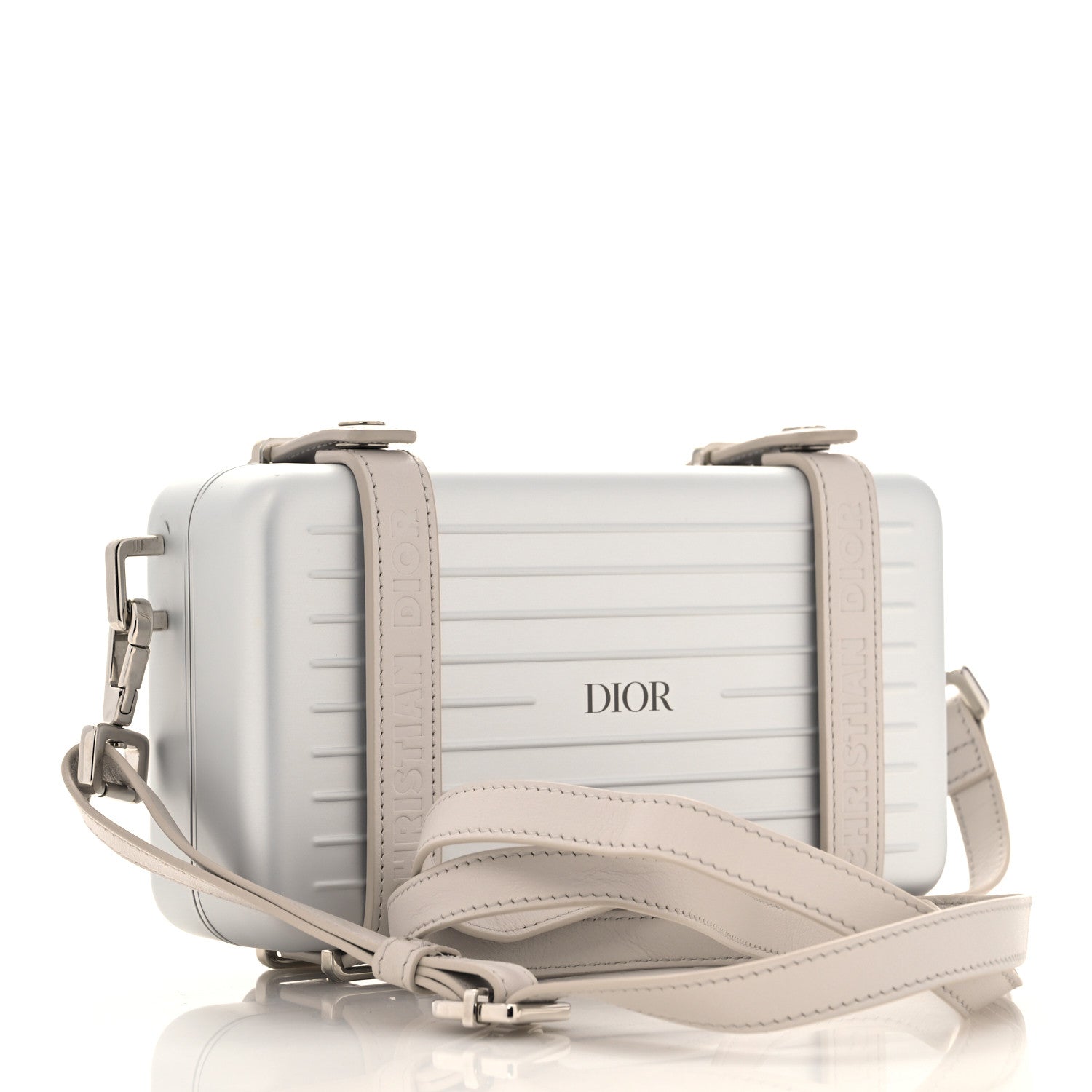 Christian Dior X RIMOWA Aluminum Personal Clutch On Strap Silver 3 of 12
