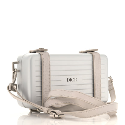 Christian Dior X RIMOWA Aluminum Personal Clutch On Strap Silver 3 of 12