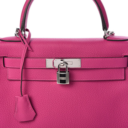 Hermes Togo Kelly Retourne 28 Rose Pourpre 10 of 12