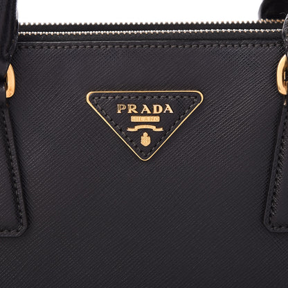 Prada Saffiano Small Galleria Double Zip Tote Black 10 of 14