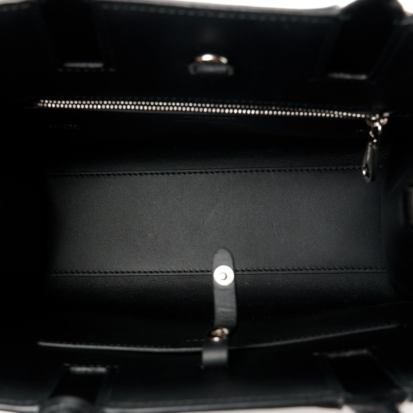 Calfskin Crystal Equestrian Knight Small Frances Tote Black