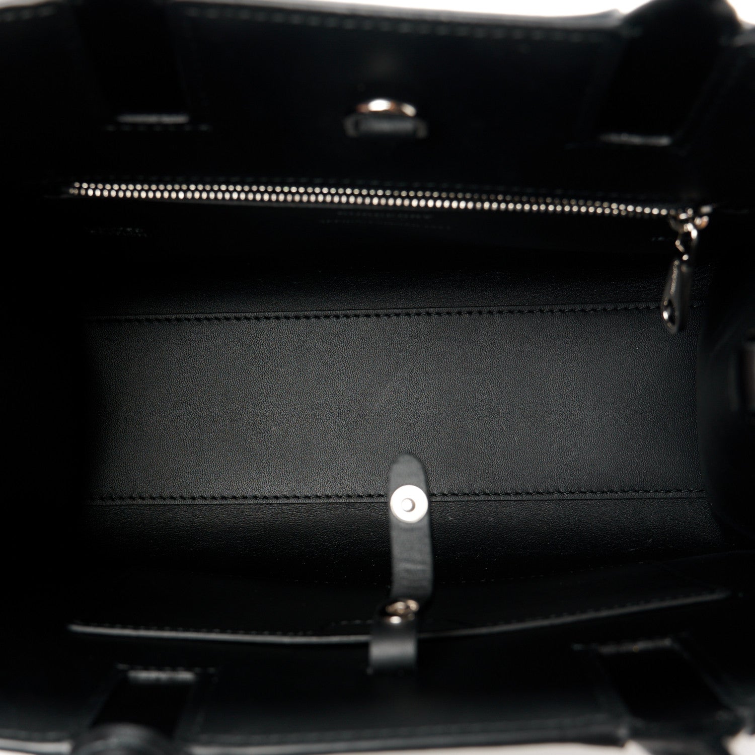 Burberry Calfskin Crystal Equestrian Knight Small Frances Tote Black 5 of 10