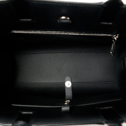 Burberry Calfskin Crystal Equestrian Knight Small Frances Tote Black 5 of 10