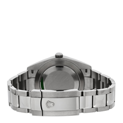 Rolex Stainless Steel 18K White Gold Diamond 41mm Oyster Perpetual Datejust Watch Slate 126334 3 of 4