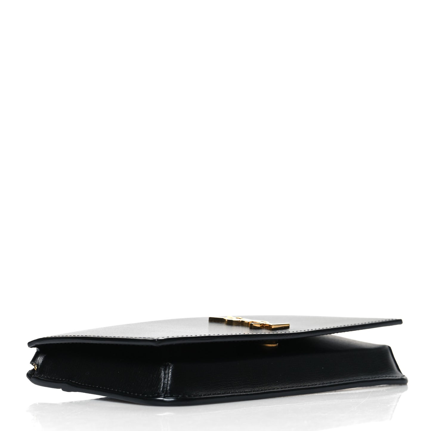 Smooth Calfskin Monogram Phone Holder Crossbody Black
