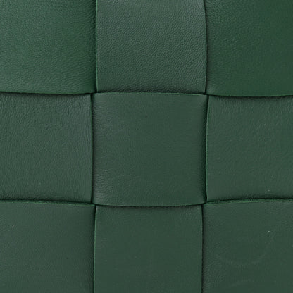 Bottega Veneta Lambskin Maxi Intrecciato Cassette Crossbody Bag Raintree Green 8 of 10