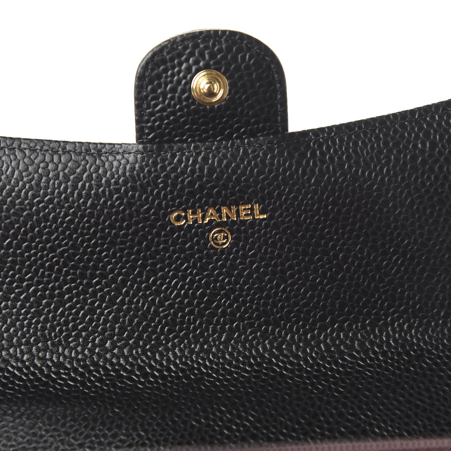 Chanel Caviar Quilted Large Gusset Flap Wallet Black 8 of 11