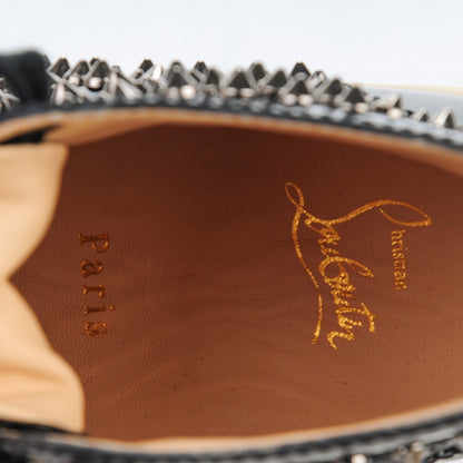 Christian Louboutin Patent Louis Spikes Flat Sneakers 36 Black 8 of 9