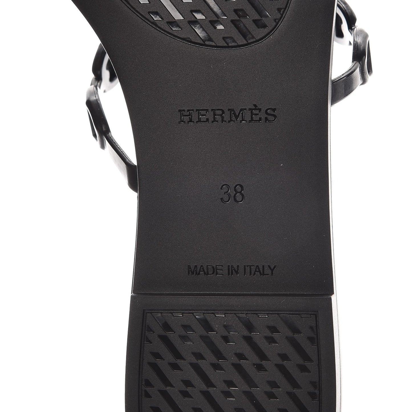 Rubber Chaine d'Ancre Rivage Sandals 38 Black