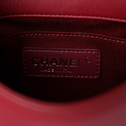 Chanel Calfskin Stitched Flap Red 6 of 14