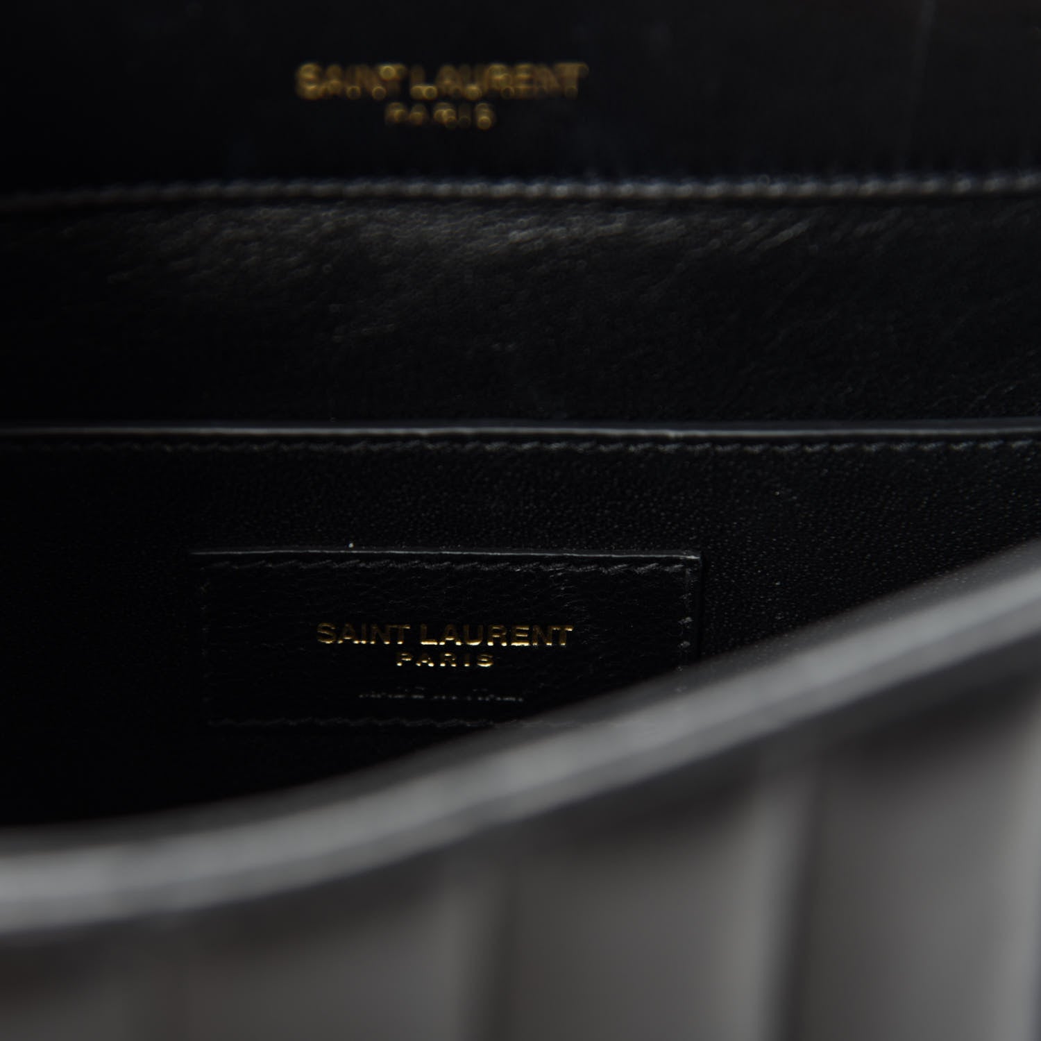 Saint Laurent Lambskin Matelasse Monogram Medium Vicky Chain Bag Black 11 of 13