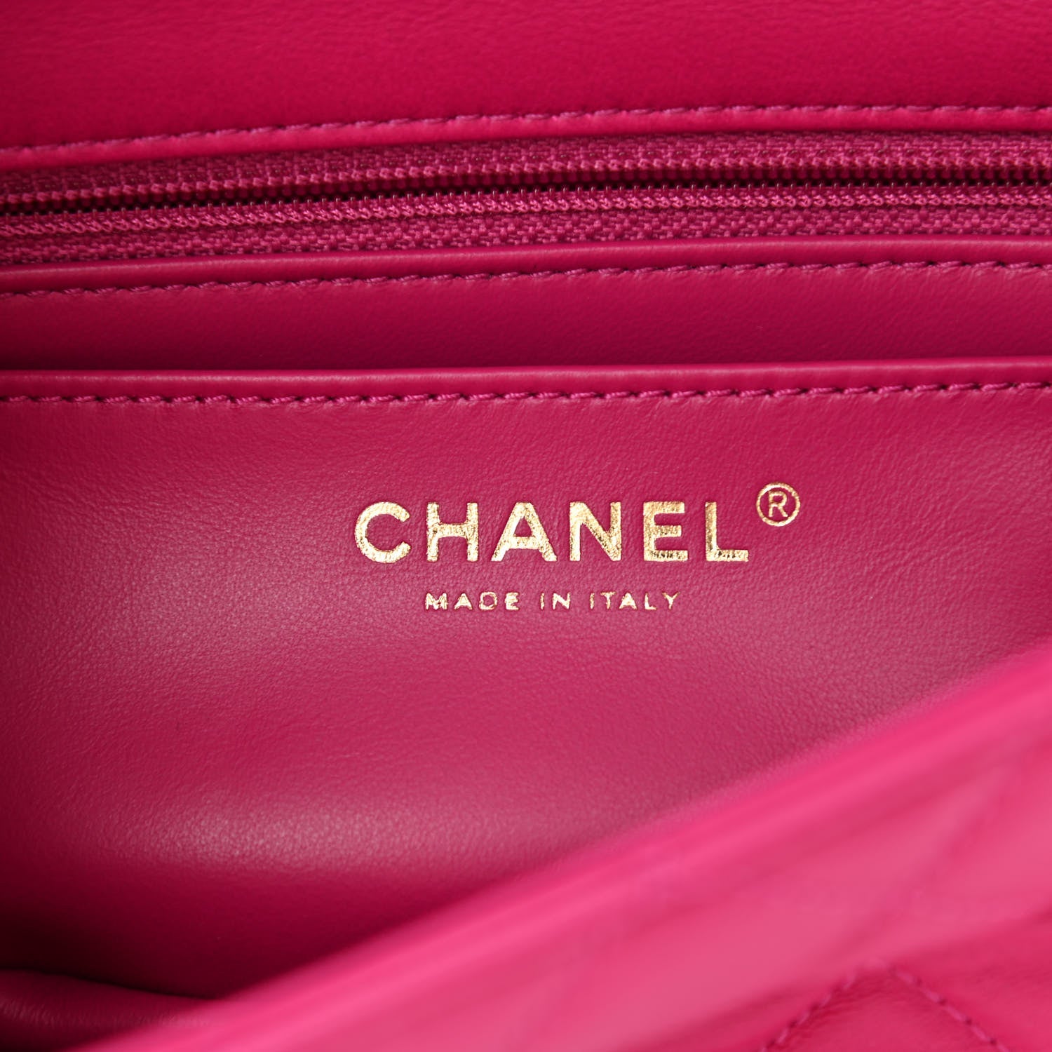 Chanel Lambskin Quilted Mini Rectangular Pearl Crush Flap Fuchsia 6 of 11