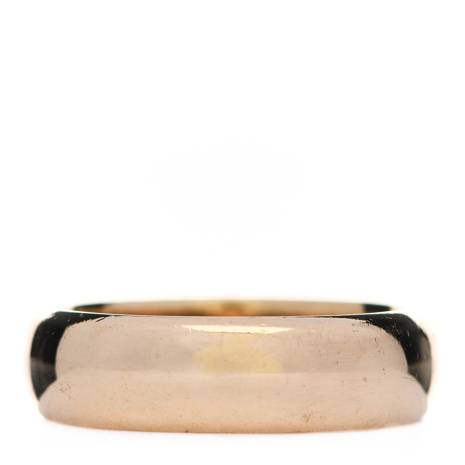 Tiffany 18K Yellow Gold 6mm Classic Wedding Band Ring 55 7.25 1 of 5