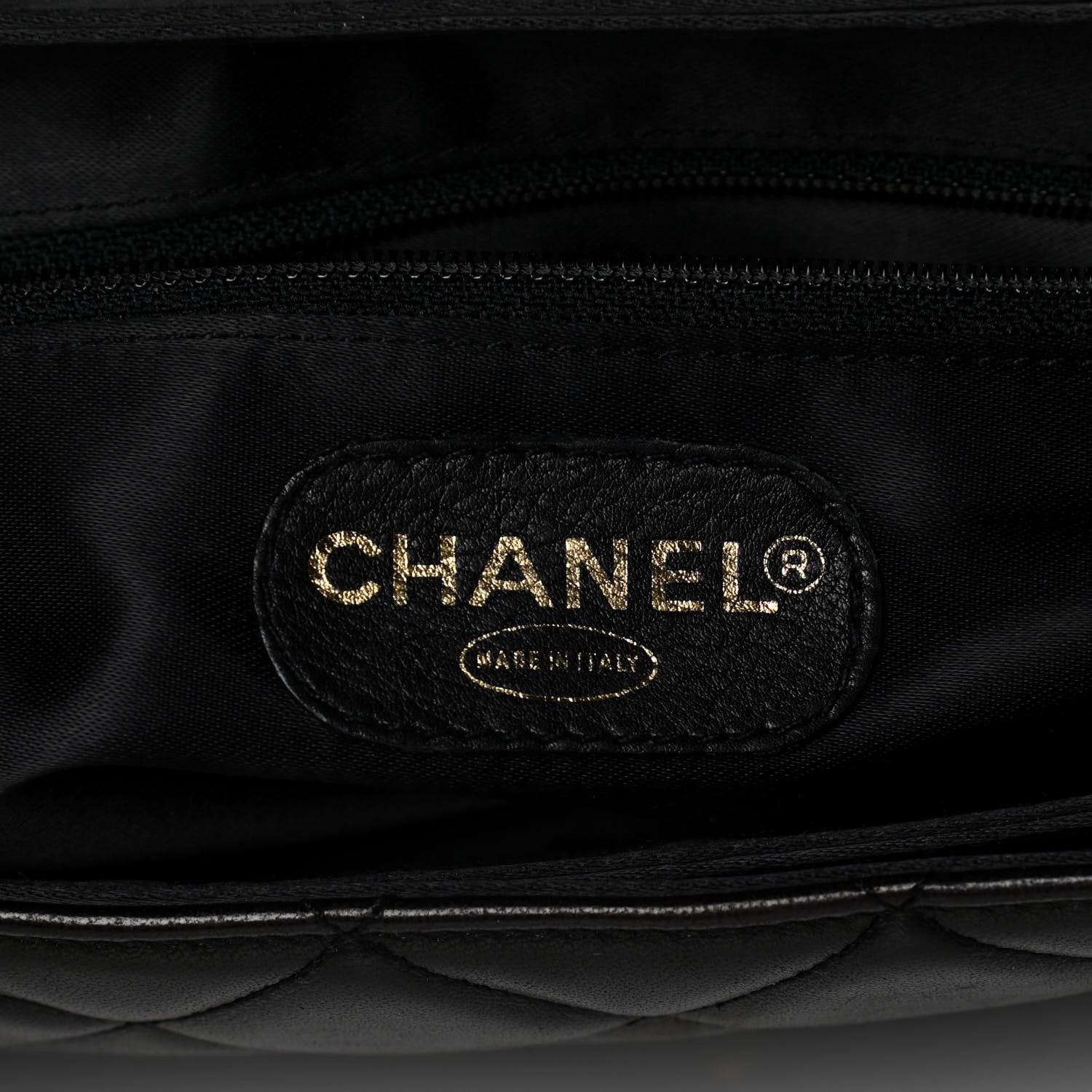 Chanel Lambskin Quilted CC Flap Shoulder Bag Black 6 of 10