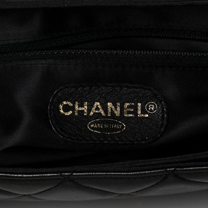 Chanel Lambskin Quilted CC Flap Shoulder Bag Black 6 of 10