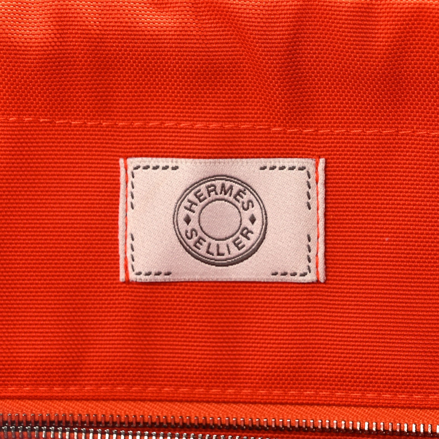 Hermes Toile Sac De Pansage Groom Bleu Navy Feu 7 of 9