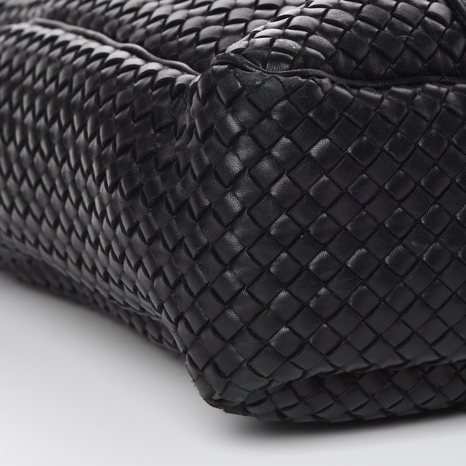 Bottega Veneta Wool Nappa Intrecciato Tote Black 8 of 13