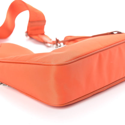 Prada Re-Nylon Saffiano Re-Edition 2005 Shoulder Bag Arancio 9 of 10