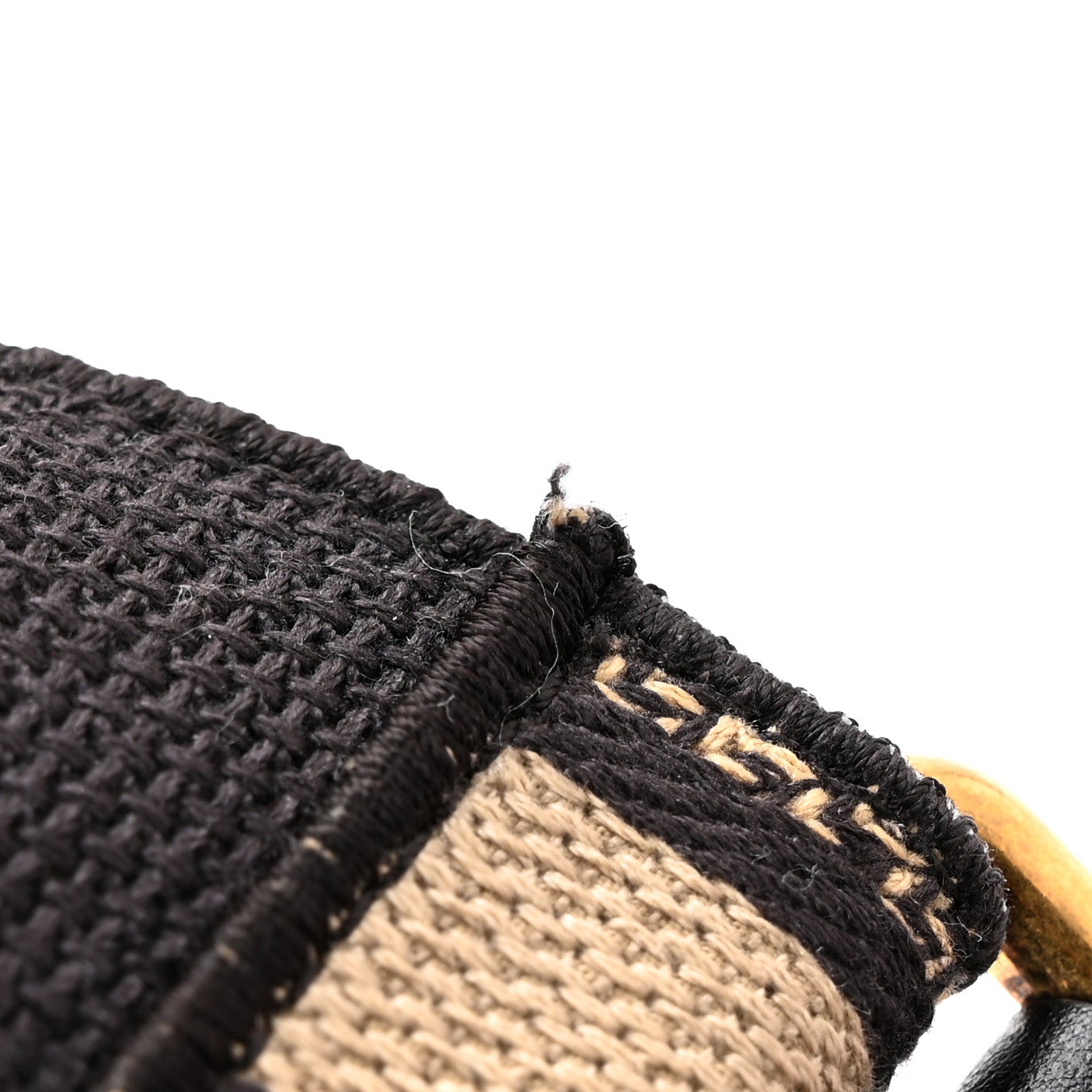 Christian Dior Canvas Embroidered Adjustable Shoulder Strap Black 6 of 7