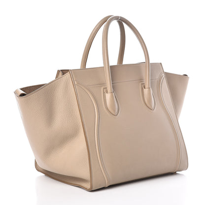 Celine Supple Calfskin Medium Phantom Luggage Beige 3 of 11