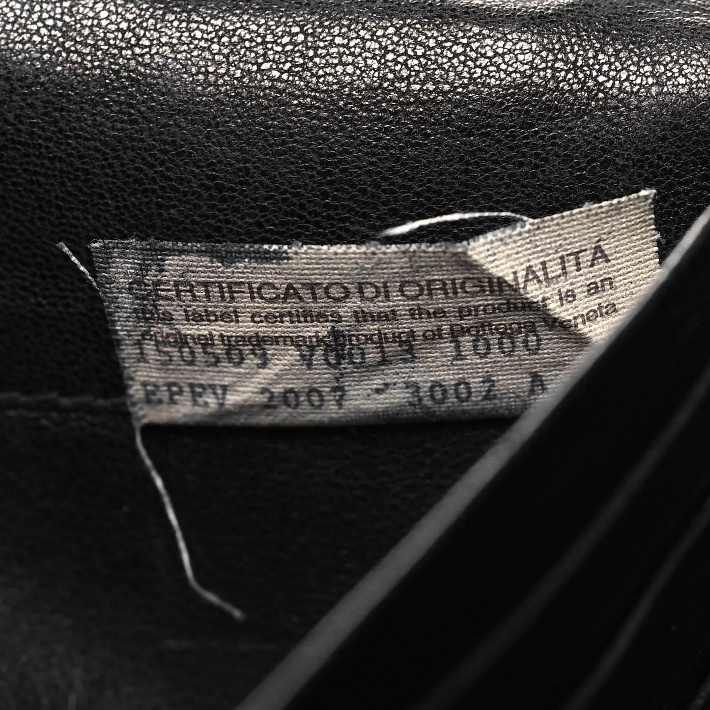 Nappa Intrecciato Continental Flap Wallet Black