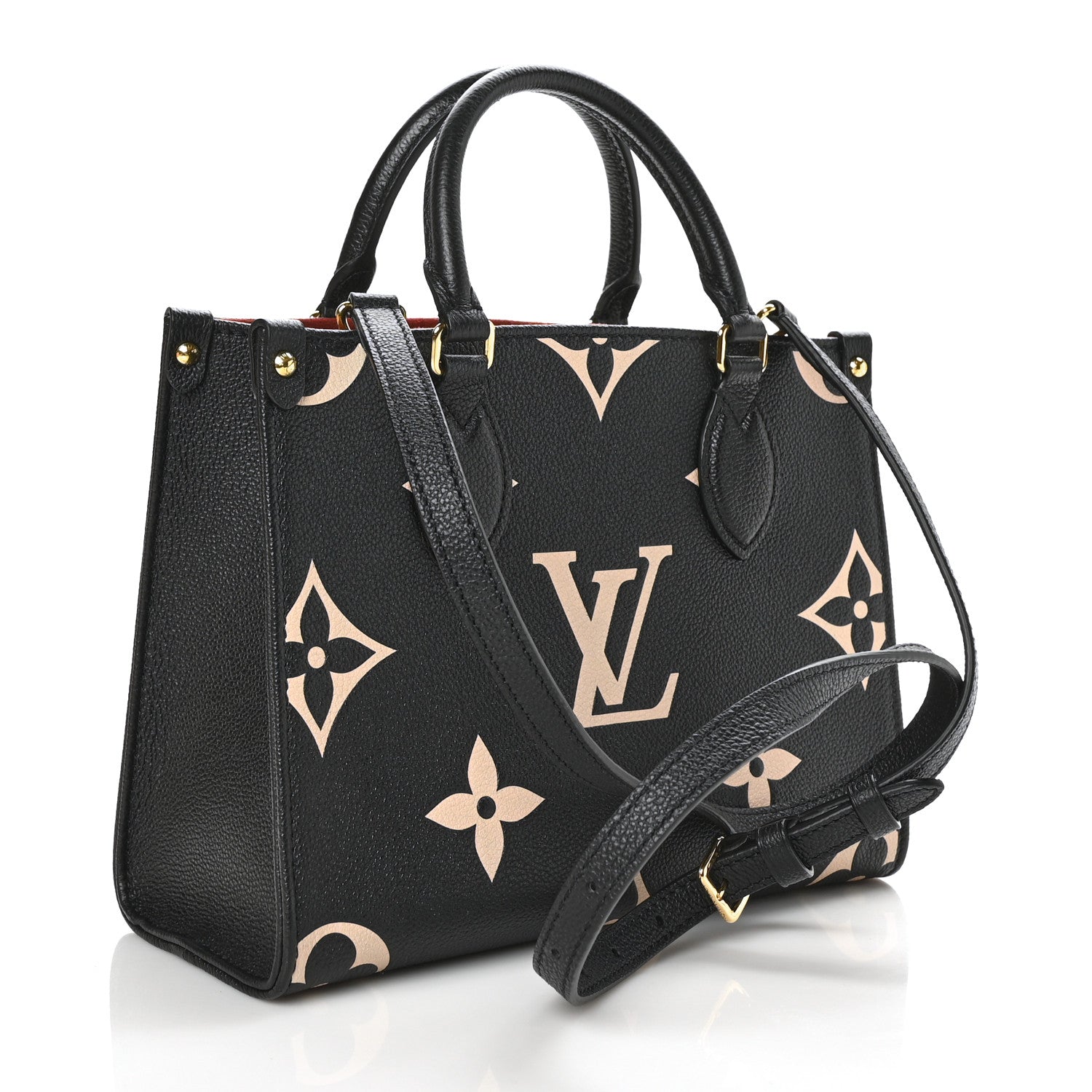 Louis Vuitton Empreinte Monogram Giant Onthego PM Black Beige 3 of 6