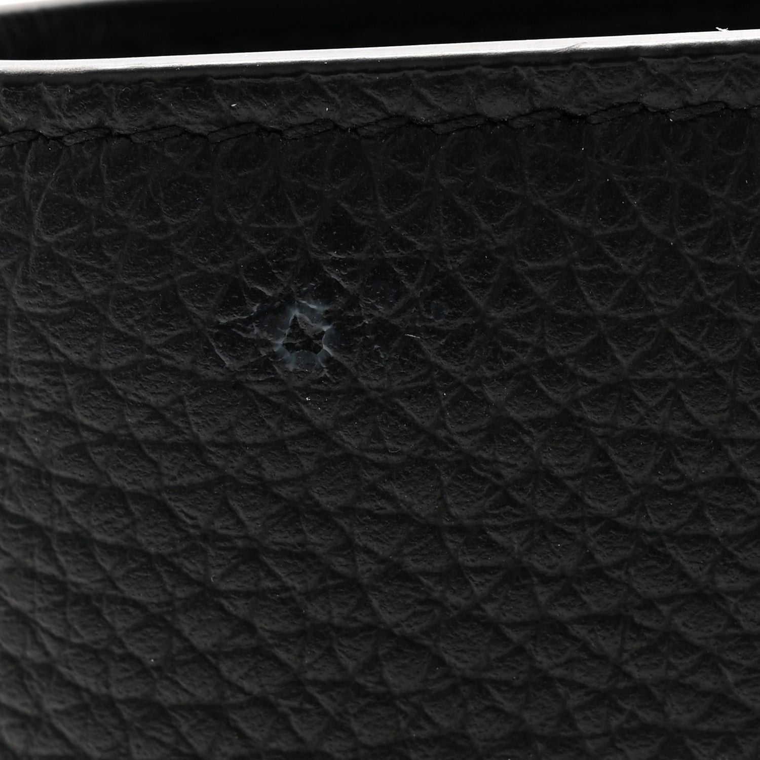 Christian Dior Grained Calfskin CD Icon Bifold Wallet Black