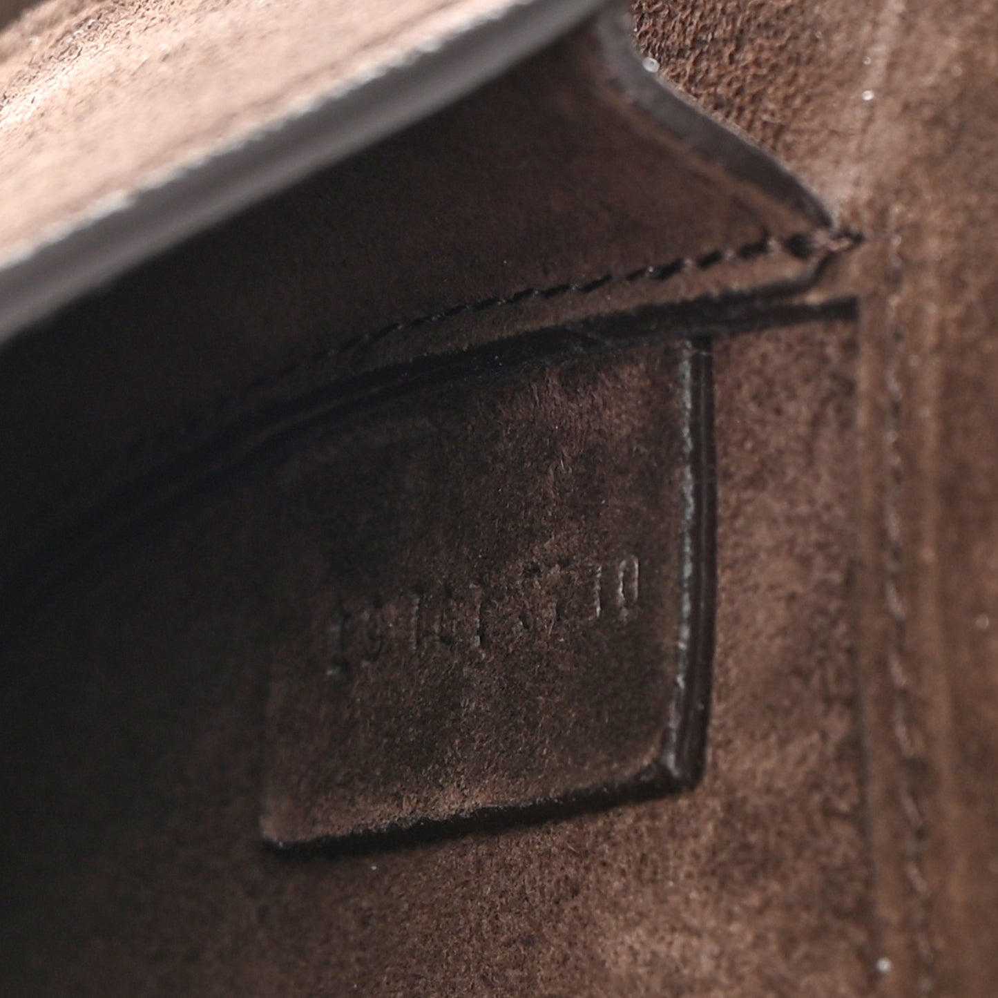 Calfskin Suede Small Tess Bag Chocolate Brown