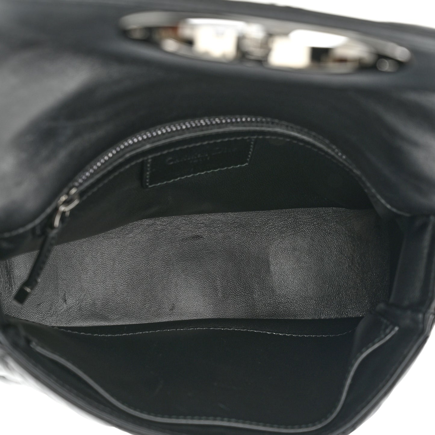 Calfskin Macrocannage Small Caro Bag Black