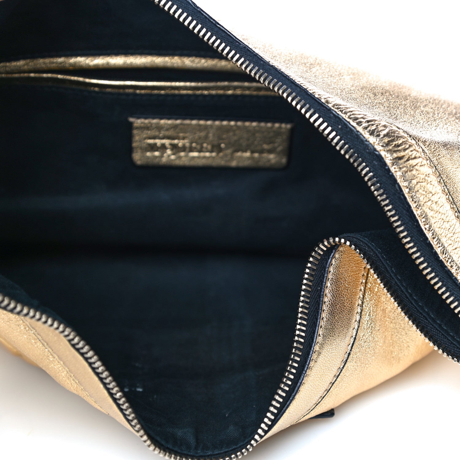 Alexander McQueen Metallic Lambskin De Manta Clutch Gold 5 of 11