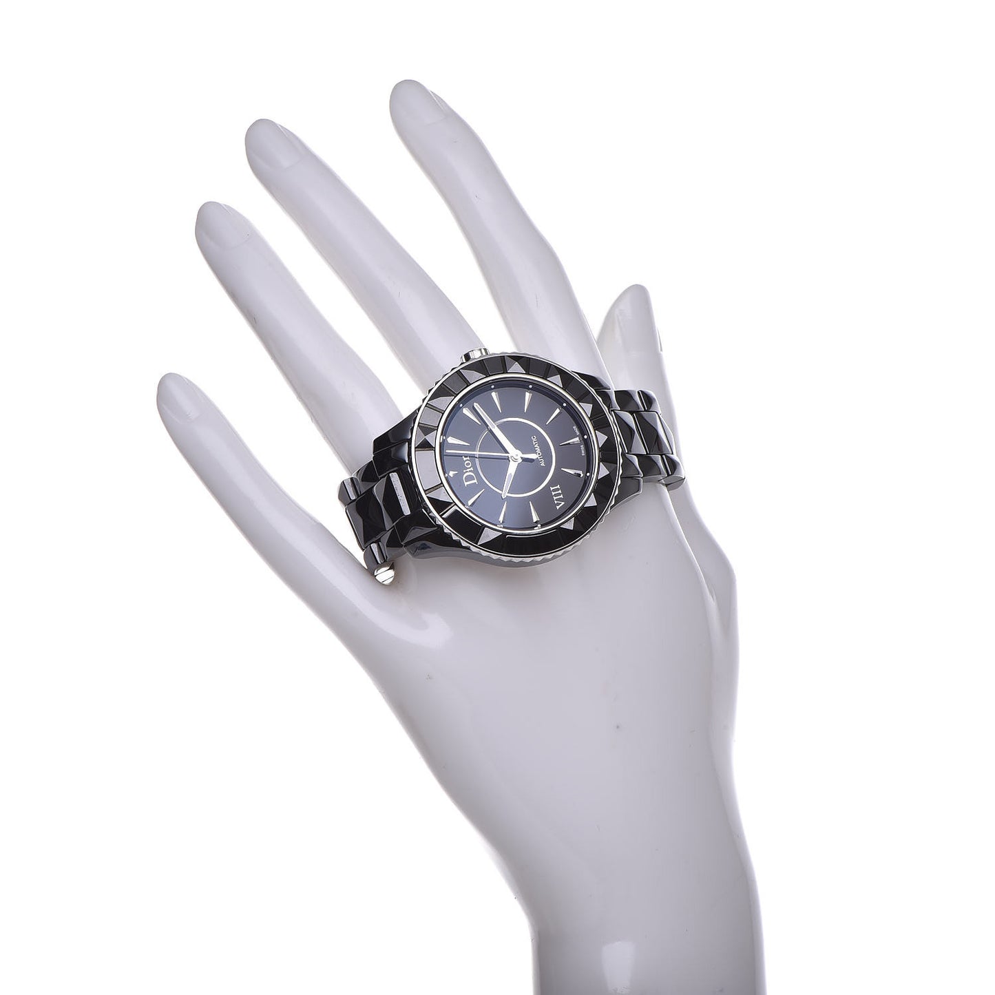 Stainless Steel Ceramic 38mm Dior VIII Automatic Watch Black