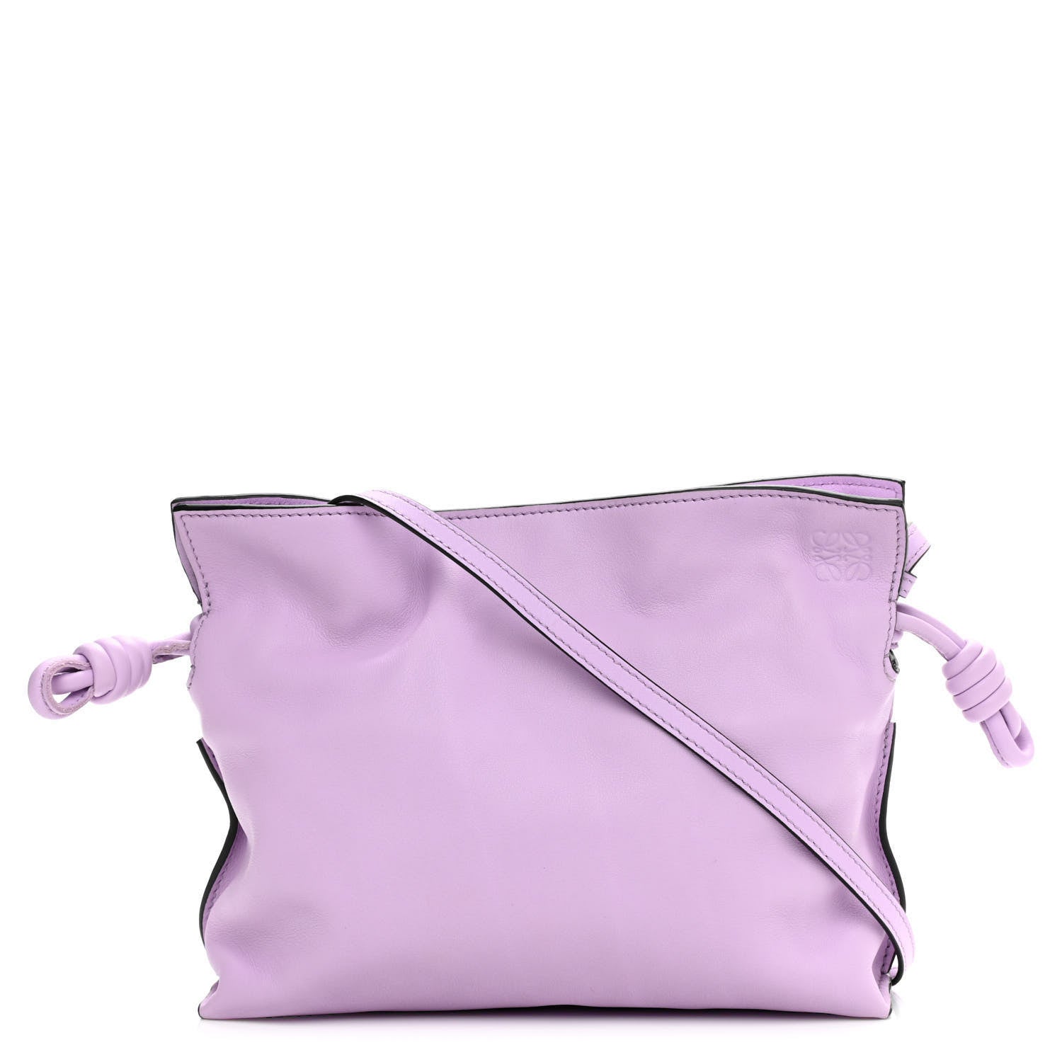 Loewe Calfskin Mini Flamenco Knot Clutch Orchid 1 of 10