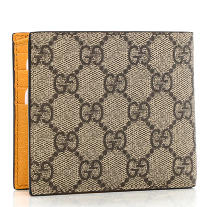 Gucci GG Supreme Monogram Neo Vintage Bi-Fold Wallet Beige Crop New Acero 3 of 8