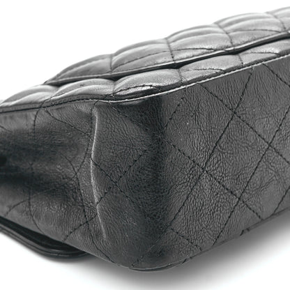 Chanel Crumpled Calfskin Quilted Mini Rectangular Flap So Black 11 of 12
