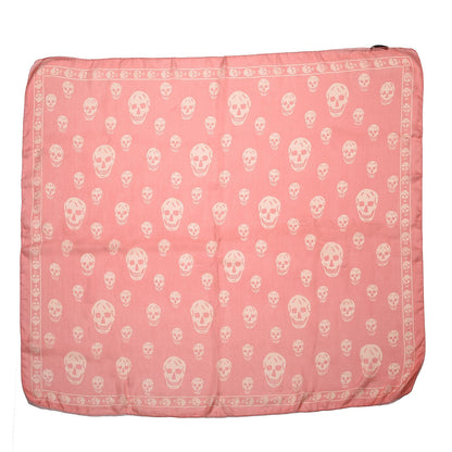 Alexander McQueen Silk Chiffon Skull Scarf Pink 3 of 6