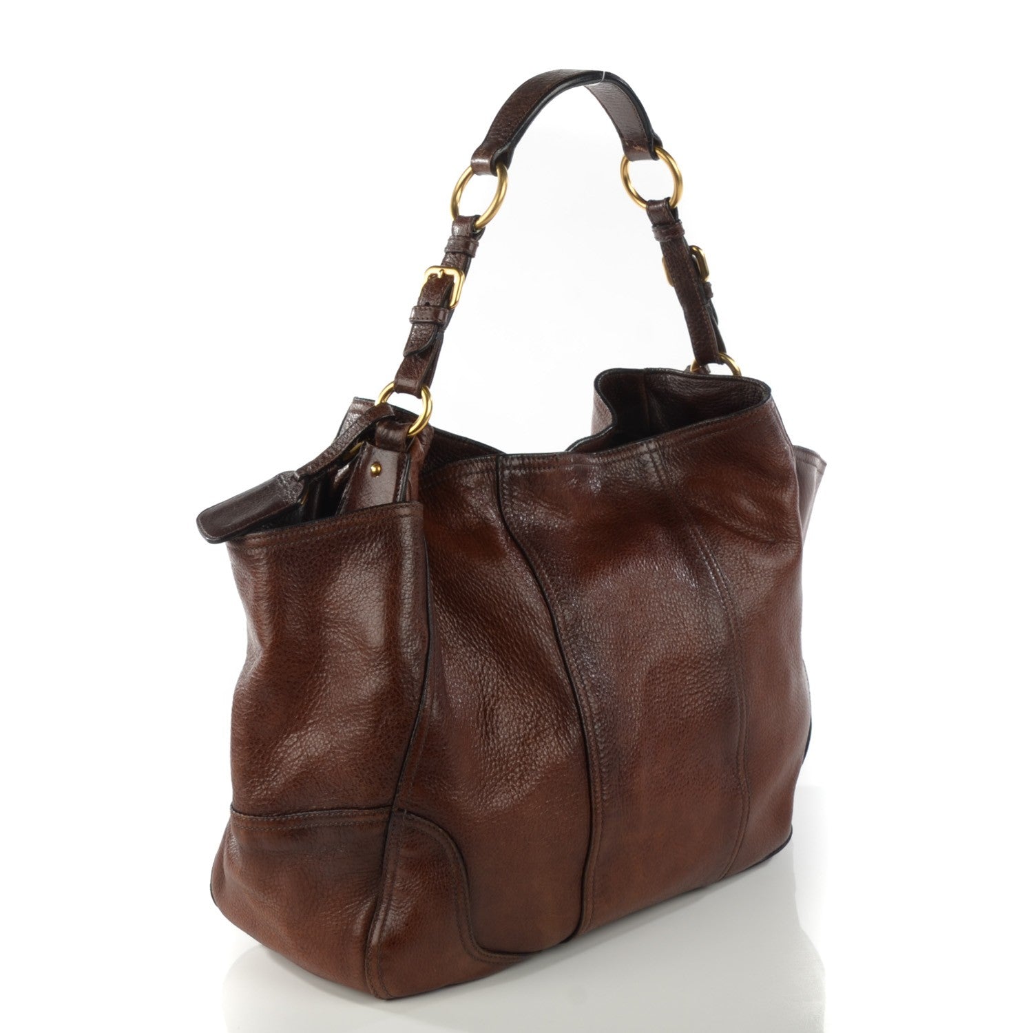 Prada Cervo Antik Hobo Cacao Sfumato 3 of 9