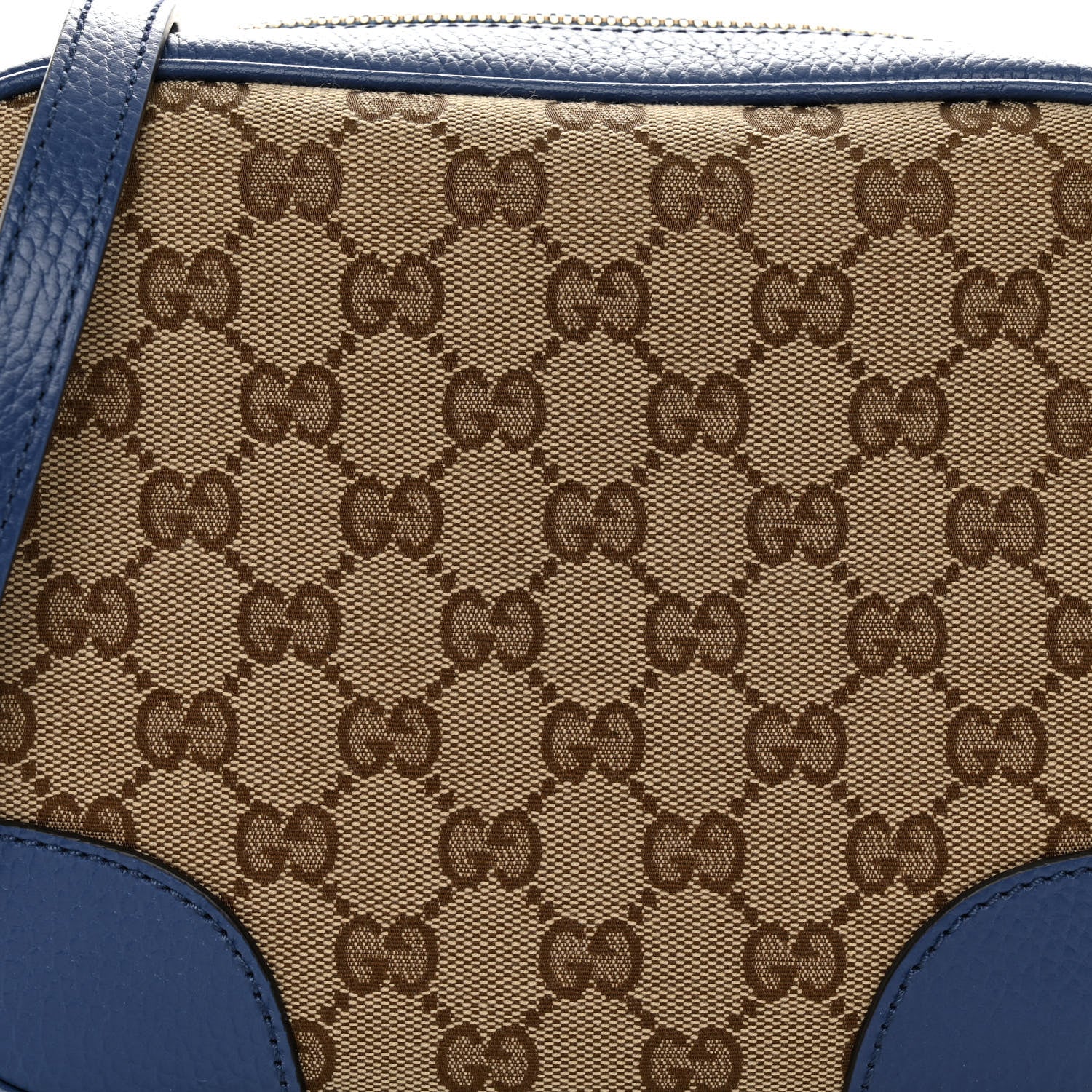 Gucci Monogram Dollar Calfskin Mini Bree Messenger Bag Beige Ebony Caspian 8 of 10