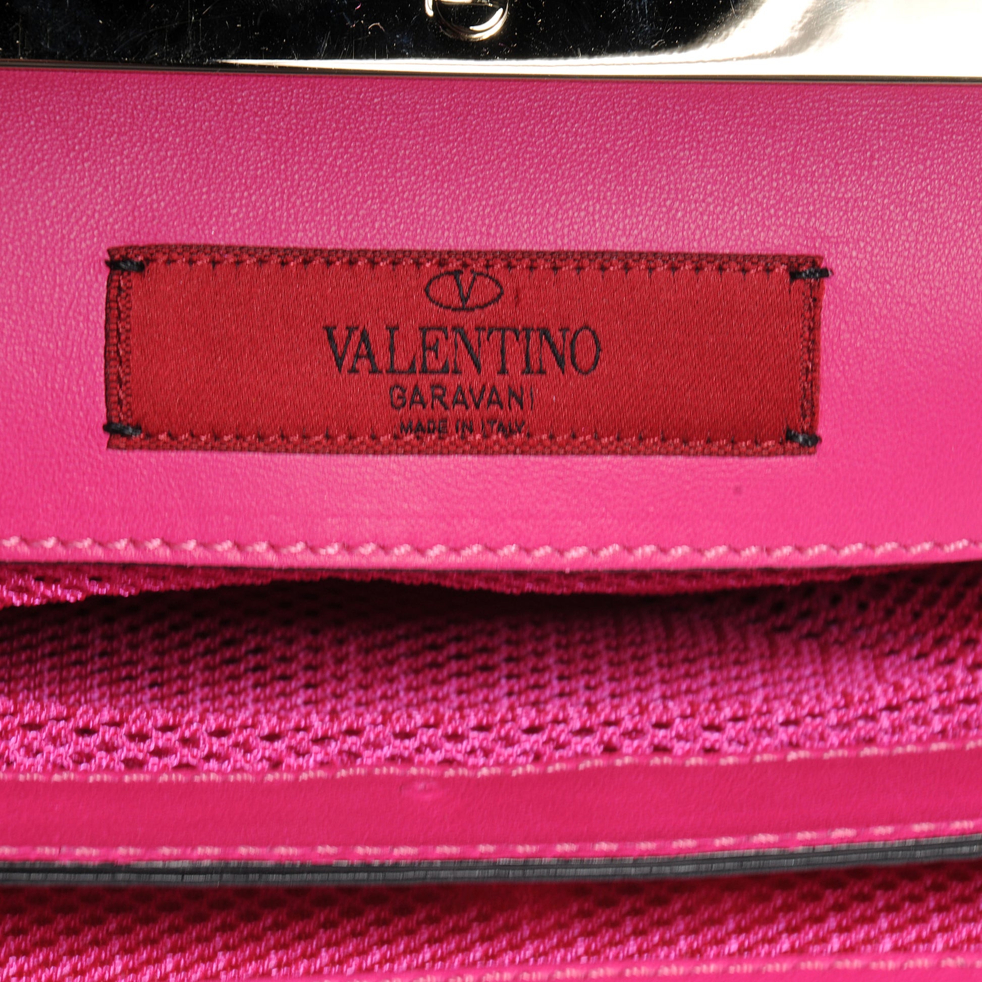 Valentino Garavani Nappa Lace Girello Flap Pop Fuxia 5 of 8