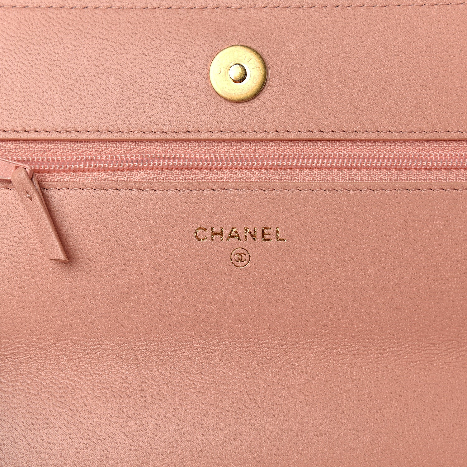 Chanel Goatskin Quilted 19 Wallet On Chain WOC Rose Clair 7 of 11